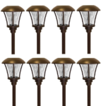 Alpan 10192 8 LED Pathway Solar Lights