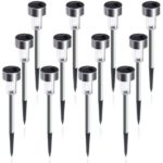 GIGALUMI Solar Lights Outdoor Garden Pathway Lights