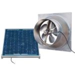 Natural Light Gable Mounted Solar Attic Fan