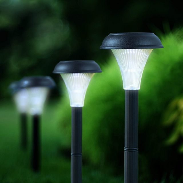 Garden Bliss 10 Pack of Outdoor Solar Garden Path Lights