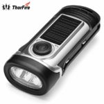 ThorFire Hand Crank Solar Powered Rechargeable Flashlight
